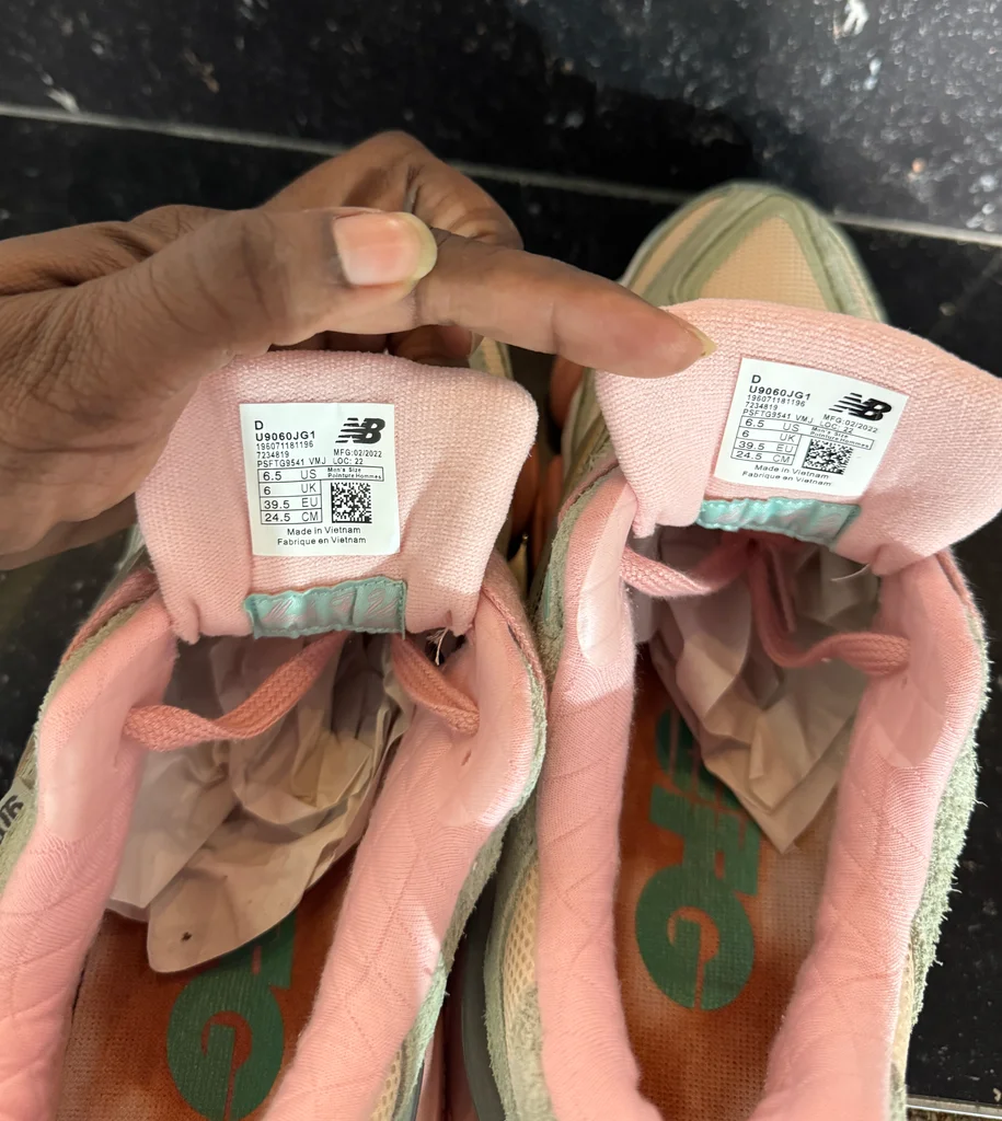 👟 New Balance 9060 – Neuves & Authentiques – Pointure 39,5 – Rose / Vert / Beig – photo 6